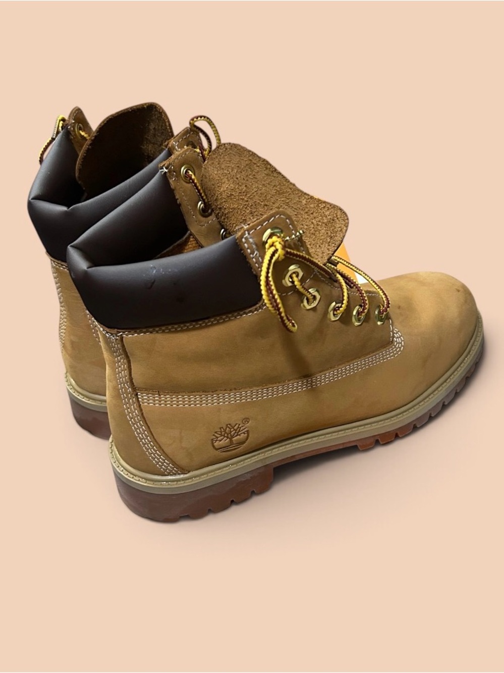 Timberland Boy Wheat Brown Leather Boots